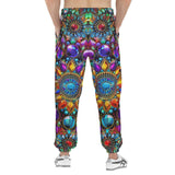 Men's Sweatpants Shiny Gemstones Bright Colors Mandala