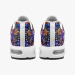 Air Cushion Sneakers Vibrant Crystal and Gemstone Flowers