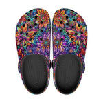 Classic Clogs Colorful Flower designs and Crystals