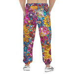 Men's Sweatpants Bright Sparkling Gemstones Flowers