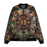 Bomber Jacket Colorful Mandala Digital Art