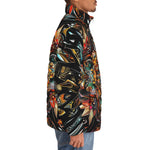 Down-Padded Puffer Jacket Colorful Mandala Pattern