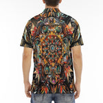 Men's Polo Shirt Colorful Mandala Pattern