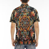 Men's Polo Shirt Colorful Mandala Pattern