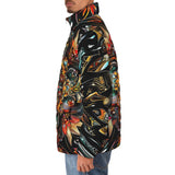 Down-Padded Puffer Jacket Colorful Mandala Pattern