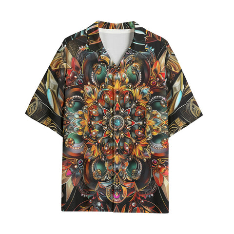 Hawaiian Shirt Colorful Mandala Pattern