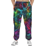 Men's Sweatpants Swirling shapes and Vibrant Colors