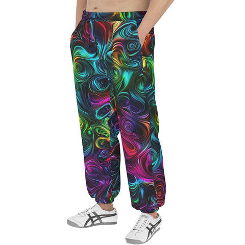 Men's Sweatpants Swirling shapes and Vibrant Colors