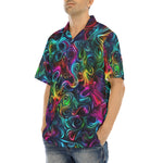 Hawaiian Shirt Swirling shapes and Vibrant Colors