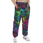 Men's Sweatpants Swirling shapes and Vibrant Colors