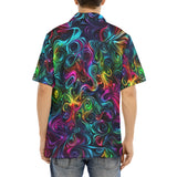 Hawaiian Shirt Swirling shapes and Vibrant Colors