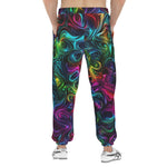 Men's Sweatpants Swirling shapes and Vibrant Colors