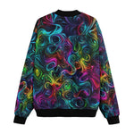 Bomber Jacket Swirling shapes and Vibrant Colors