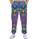 Men's Sweatpants Bright Colors Flower and Crystals