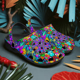 Classic Clogs Bright Colors Flower and Crystals