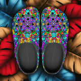 Classic Clogs Bright Colors Flower and Crystals