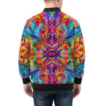 Bomber Jacket Vibrant Rainbow Colors