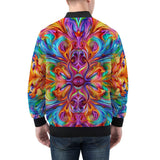 Bomber Jacket Vibrant Rainbow Colors