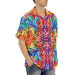 Hawaiian Shirt Vibrant Rainbow Colors