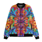 Bomber Jacket Vibrant Rainbow Colors