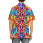 Hawaiian Shirt Vibrant Rainbow Colors
