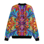 Bomber Jacket Vibrant Rainbow Colors