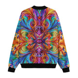Bomber Jacket Vibrant Rainbow Colors