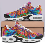 Air Cushion Sneakers Vibrant Rainbow Colors