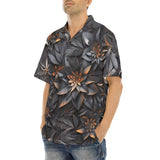 Hawaiian Shirt Gothic Floral and Leaves Ornament