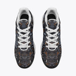 Air Cushion Sneakers Gothic Floral and Leaves Ornament
