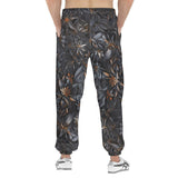 Men's Sweatpants Gothic Floral and Leaves Ornament