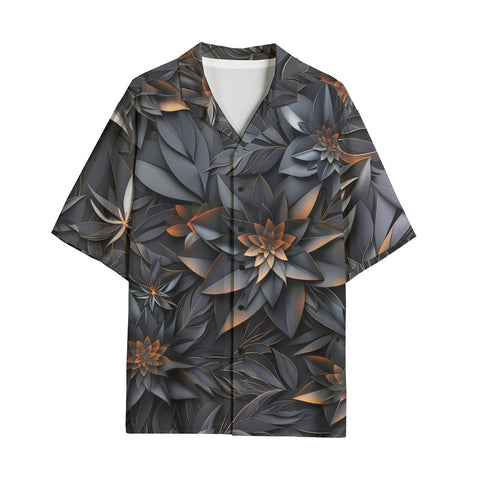Hawaiian Shirt Gothic Floral and Leaves Ornament