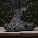Classic Clogs Gothic Floral and Leaves Ornament