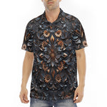 Men's Polo Shirt Gothic Floral Ornament