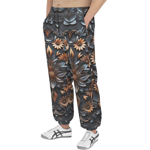 Men's Sweatpants Gothic Floral Ornament