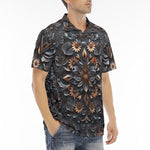 Men's Polo Shirt Gothic Floral Ornament
