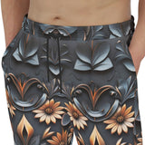 Men's Sweatpants Gothic Floral Ornament