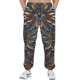 Men's Sweatpants Gothic Pattern Carved Wood and Copper