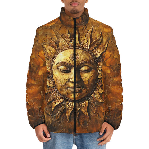 Down-Padded Puffer Jacket Ancient Golden Sun Rays