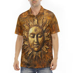 Men's Polo Shirt Ancient Golden Sun Rays