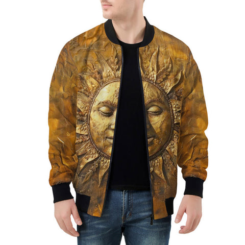 Bomber Jacket Ancient Golden Sun Rays