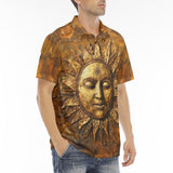 Men's Polo Shirt Ancient Golden Sun Rays