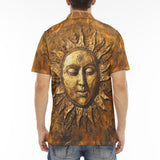 Men's Polo Shirt Ancient Golden Sun Rays