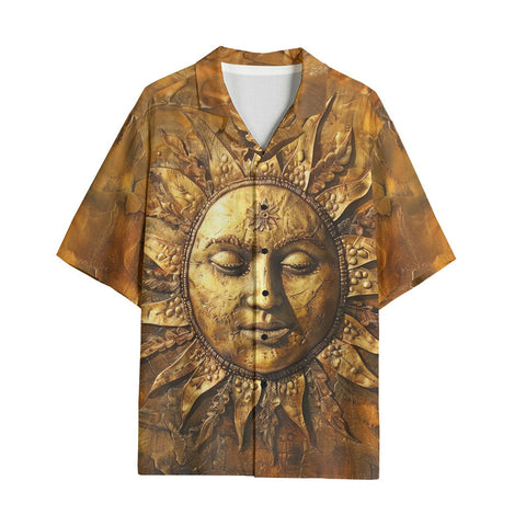 Hawaiian Shirt Ancient Golden Sun Rays