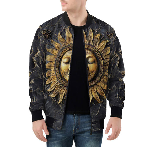 Bomber Jacket Ancient Sun Metal Art