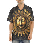 Hawaiian Shirt Ancient Sun Metal Art