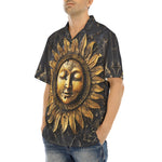 Hawaiian Shirt Ancient Sun Metal Art