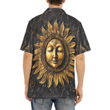 Hawaiian Shirt Ancient Sun Metal Art