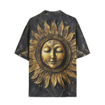 Hawaiian Shirt Ancient Sun Metal Art