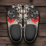 Classic Clogs Tiger Red Moon Bamboo Japanese Art